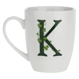 Mug con lettera 'K' Atupertu La porcellana bianca