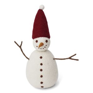 Omino di neve grande rosso